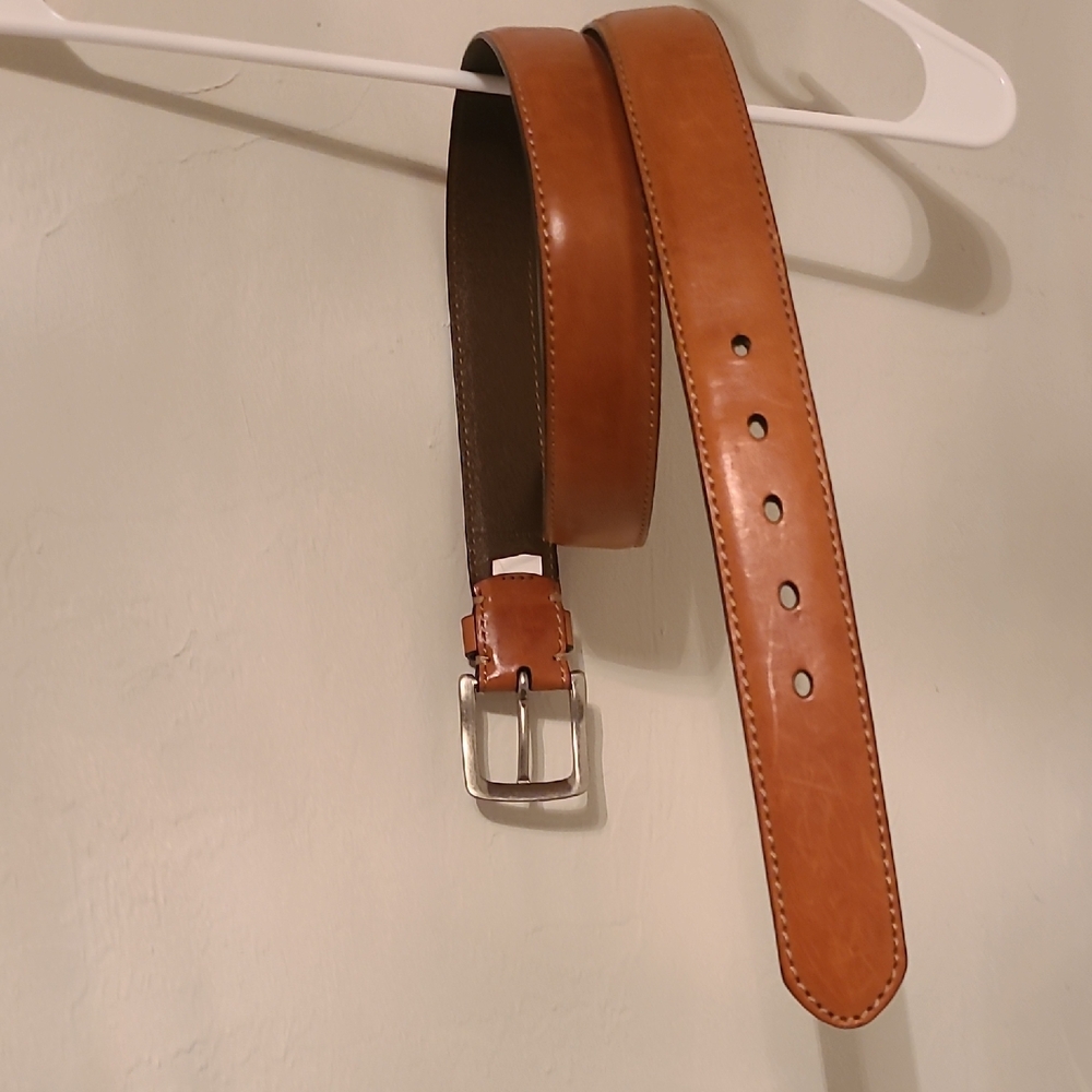 Men's Tan Leather Belt